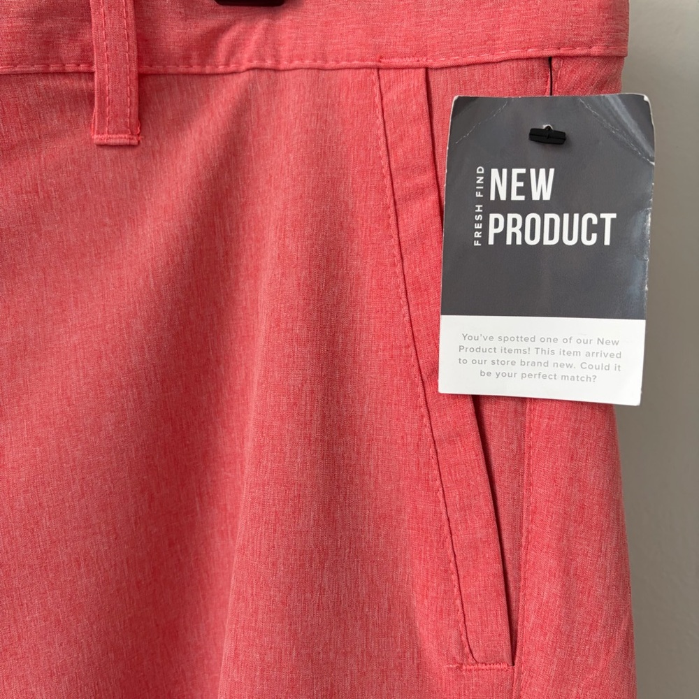 NWT Burnside Coral Flat-Front Men's Board Shorts Sz 38 Hybrid Series Stretch - Picture 7 of 7